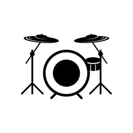 Drum logo images illustration designのイラスト素材