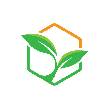 Leaf logo images illustration designのイラスト素材