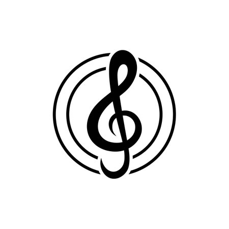 Music logo images illustration designのイラスト素材