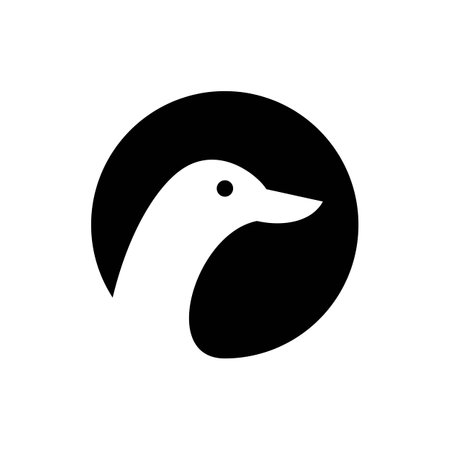 Duck logo images illustration designのイラスト素材