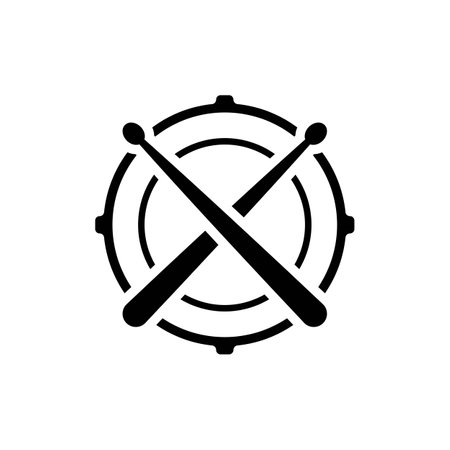 Drum logo images illustration designのイラスト素材