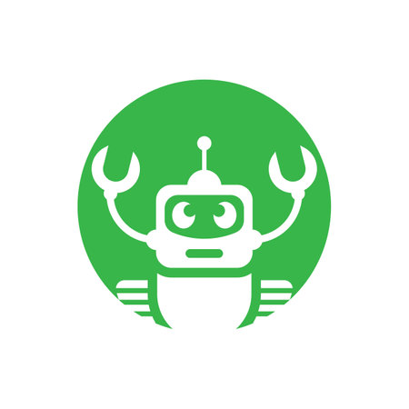 Robot logo images  illustration designのイラスト素材