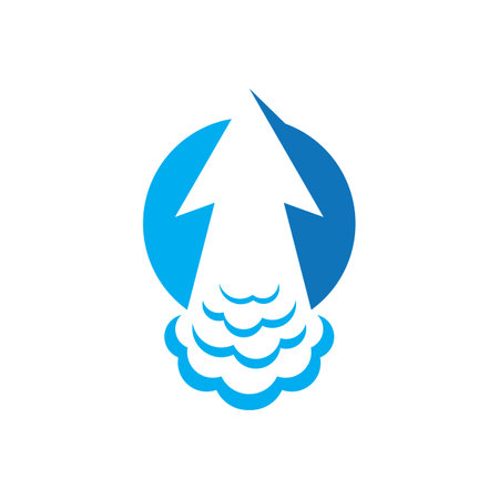 Rocket logo images illustration designのイラスト素材