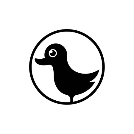 Duck logo images illustration designのイラスト素材