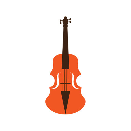 Violin logo images illustration designのイラスト素材