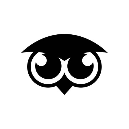 Owl logo images illustration designのイラスト素材