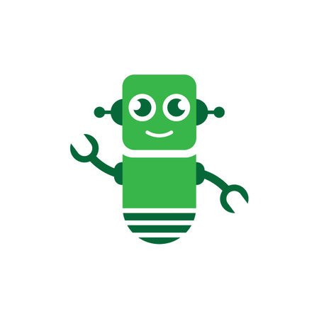 Robot logo images  illustration designのイラスト素材