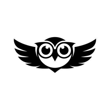Owl logo images illustration designのイラスト素材