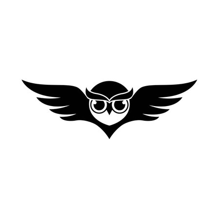 Owl logo images illustration designのイラスト素材