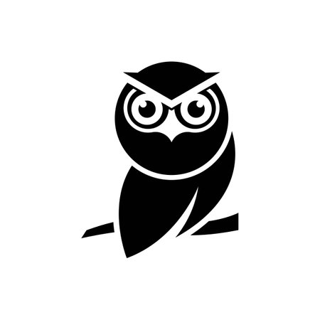 Owl logo images illustration designのイラスト素材