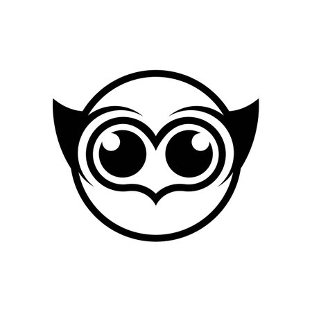 Owl logo images illustration designのイラスト素材
