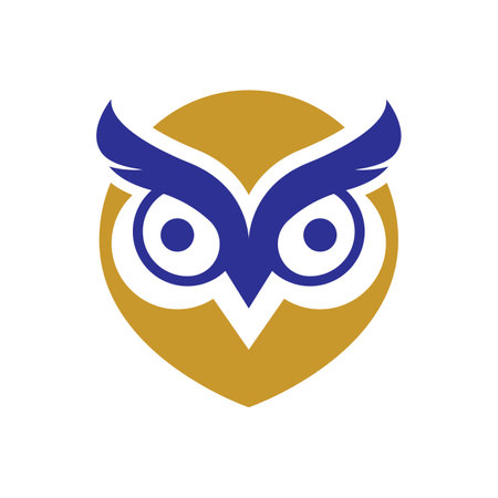 Owl logo images illustration designのイラスト素材