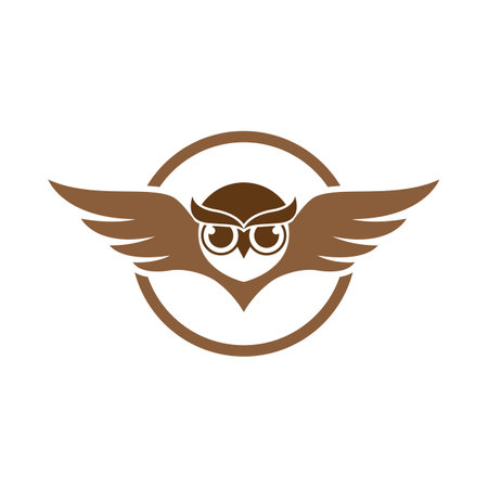Owl logo images illustration designのイラスト素材