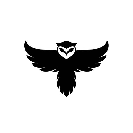 Owl logo images illustration designのイラスト素材
