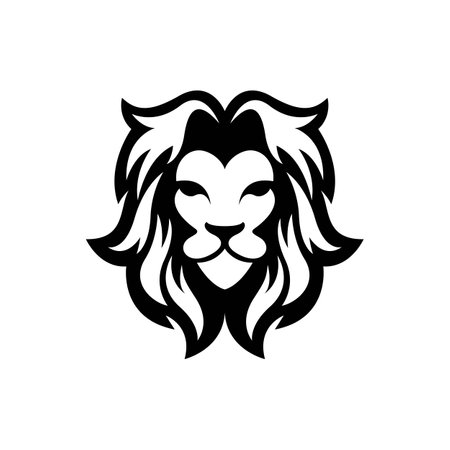 Lion head logo images illustration designのイラスト素材