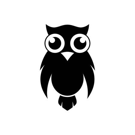 Owl logo images illustration designのイラスト素材
