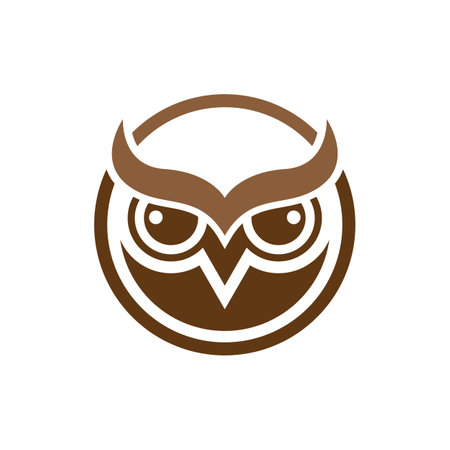 Owl logo images illustration designのイラスト素材