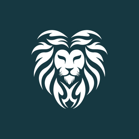 Lion head logo images illustration designのイラスト素材