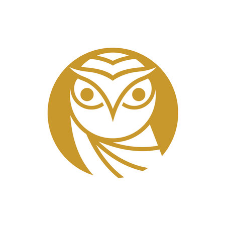 Owl logo images illustration designのイラスト素材