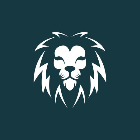 Lion head logo images illustration designのイラスト素材