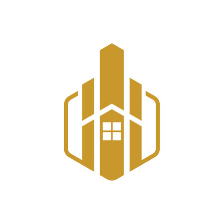 Real estate logo images illustration designのイラスト素材