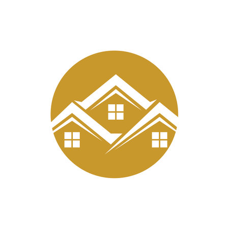 Real estate logo images illustration designのイラスト素材