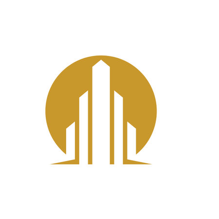 Real estate logo images illustration designのイラスト素材