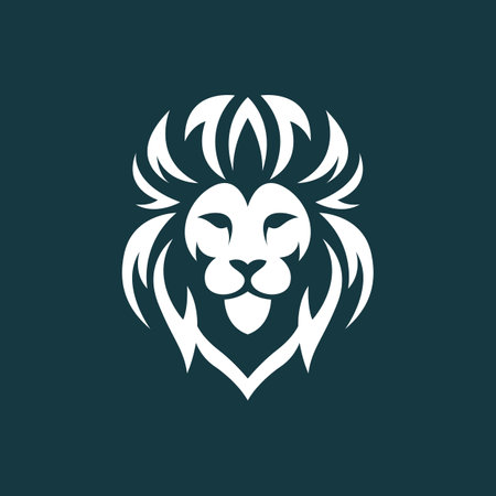 Lion head logo images illustration designのイラスト素材