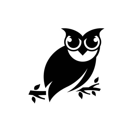Owl logo images illustration designのイラスト素材