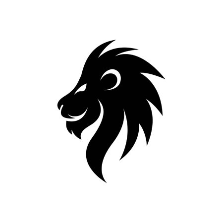 Lion head logo images illustration designのイラスト素材