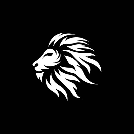 Lion head logo images illustration designのイラスト素材