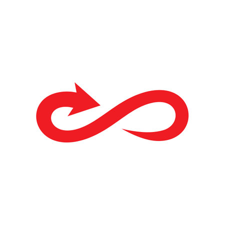 Infinity logo images illustration designのイラスト素材