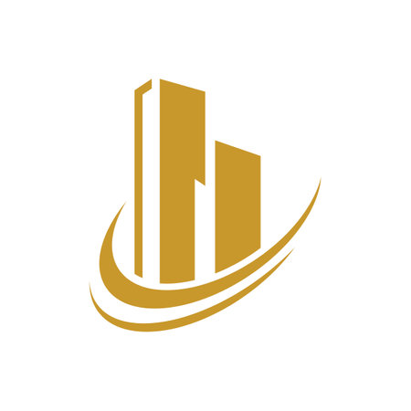 Real estate logo images illustration designのイラスト素材