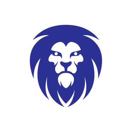 Lion head logo images illustration designのイラスト素材