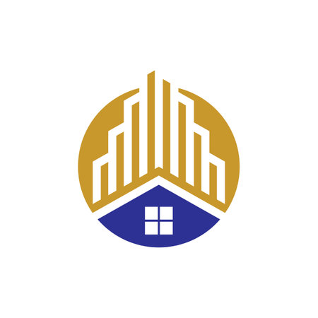 Real estate logo images illustration designのイラスト素材