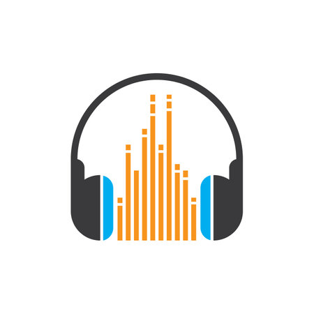 Music logo images illustration designのイラスト素材