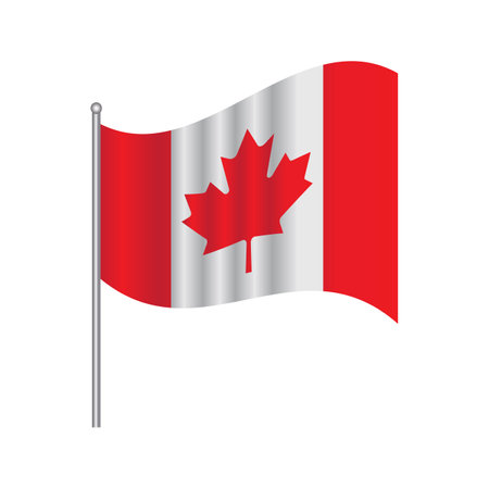 Canada flag images illustration designのイラスト素材