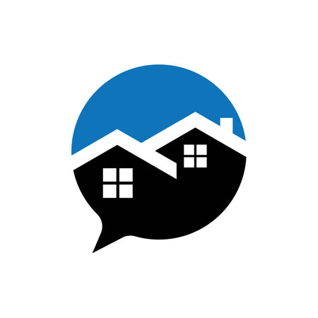 House talk logo images illustration designのイラスト素材