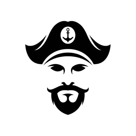 Captain logo images illustration designのイラスト素材