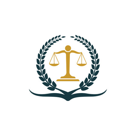 Law firm logo images illustration designのイラスト素材