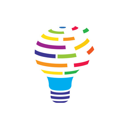 Lightbulb logo images illustration designのイラスト素材