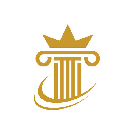 Law firm logo images illustration designのイラスト素材