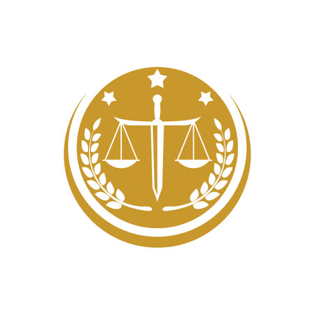 Law firm logo images illustration designのイラスト素材