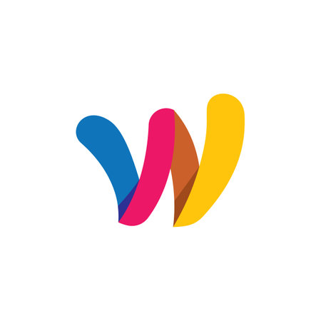 Letter w logo images  illustration designのイラスト素材