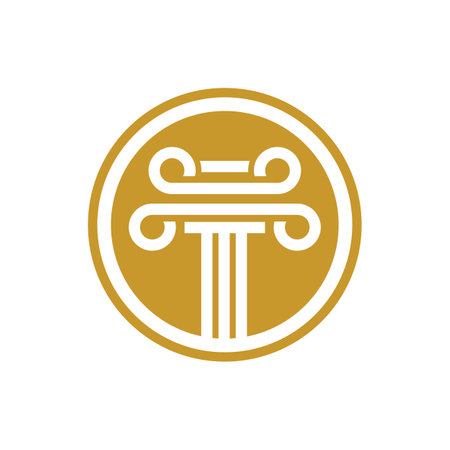 Law firm logo images illustration designのイラスト素材