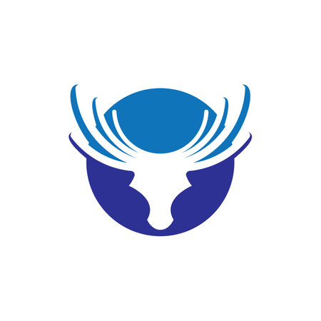 Deer logo images illustration designのイラスト素材
