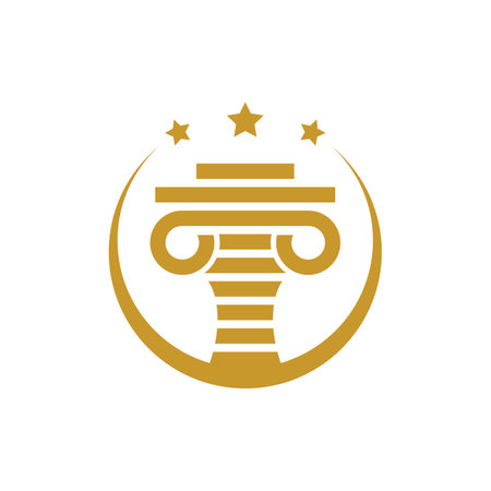 Law firm logo images illustration designのイラスト素材