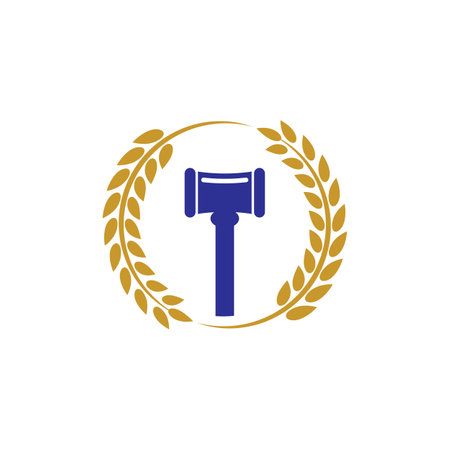 Law firm logo images illustration designのイラスト素材