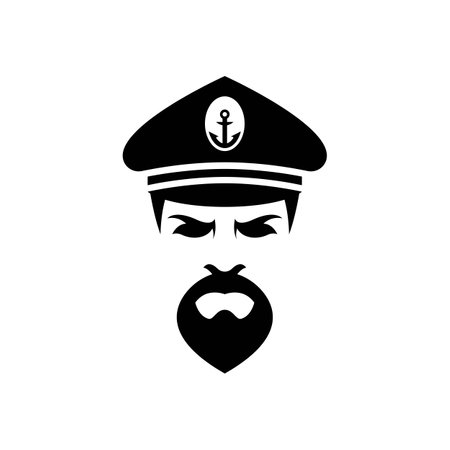 Captain logo images illustration designのイラスト素材