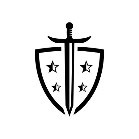 Sword logo images illustration designのイラスト素材
